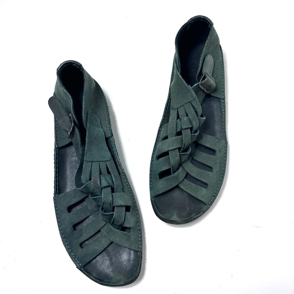 Loint's of Holland 42 Blue Teal Strappy Leather sandals